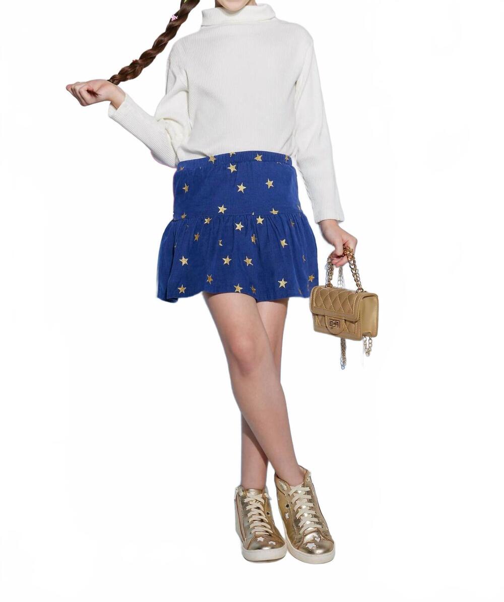 NEW BISBY girls shoot for the stars sally skort in dark royal